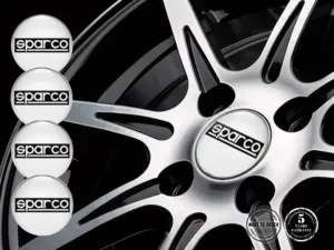 Sparco Wheel Rim Decal Edition Silicone Badge Set